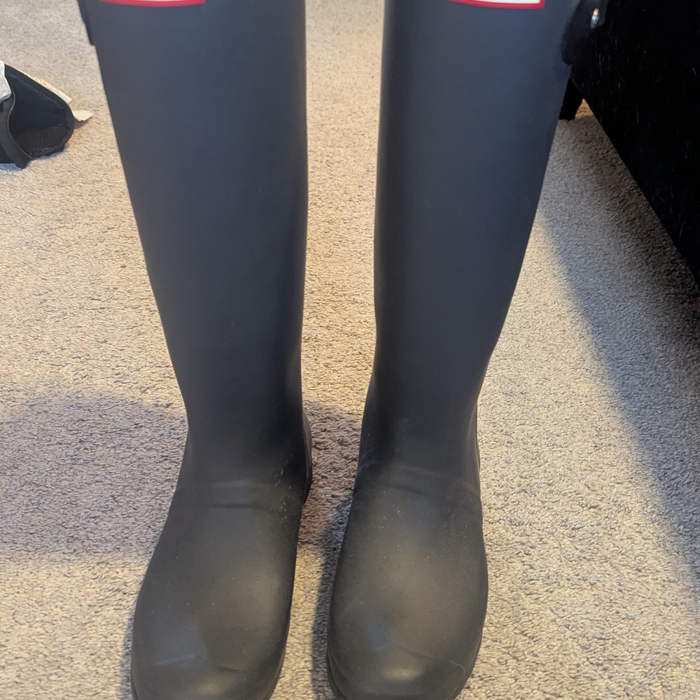 Black Tall Rain Boots